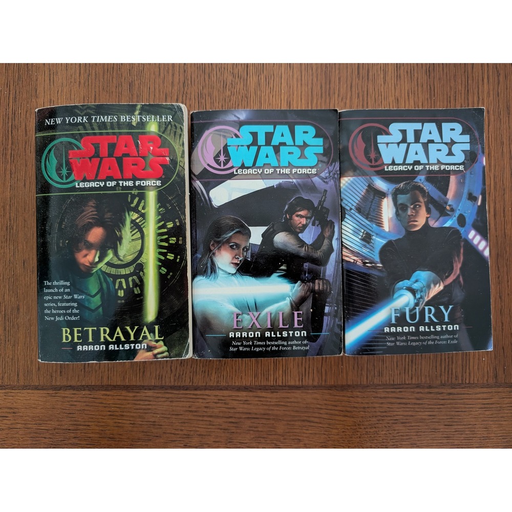 Star Wars Legacy of the Force Books OS Mixed Aaron Allston Betrayal Exile Fury